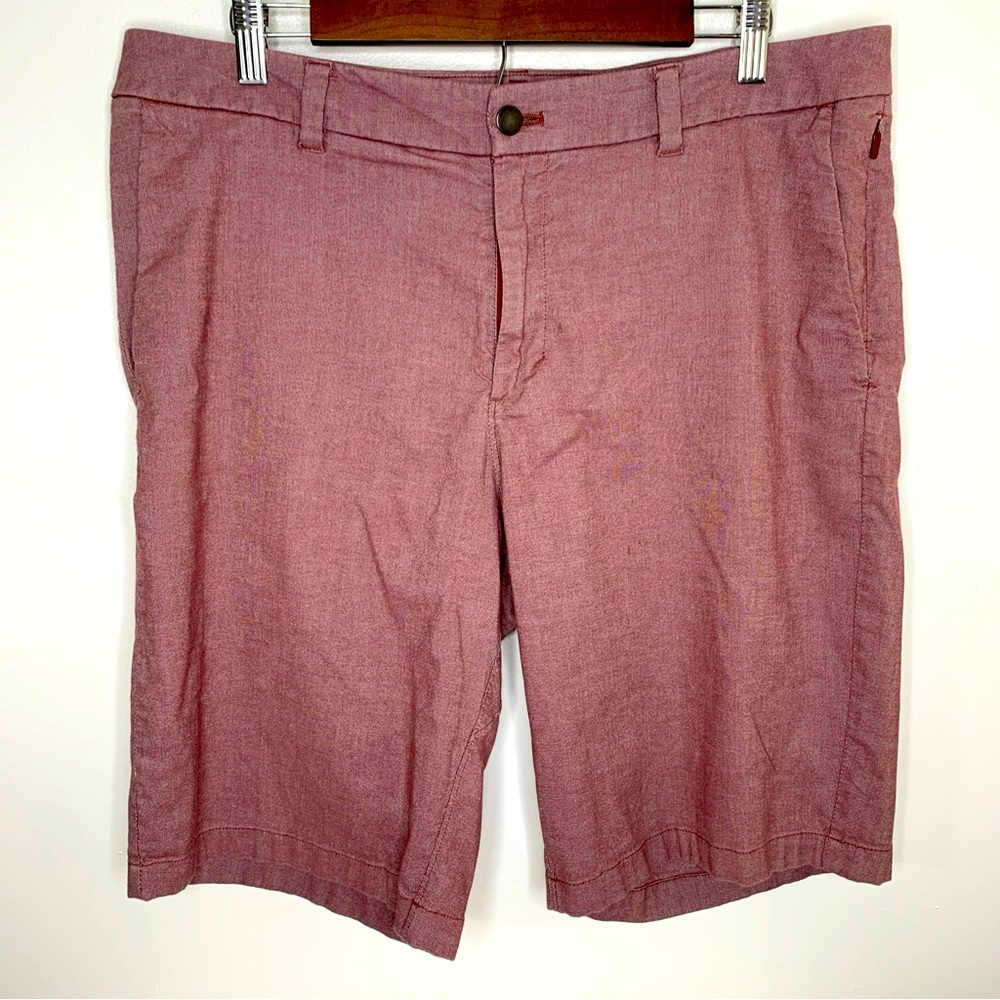 Lululemon Commission Short Qwick Oxford 11" *Relaxed Mens Size 36 Purple plum